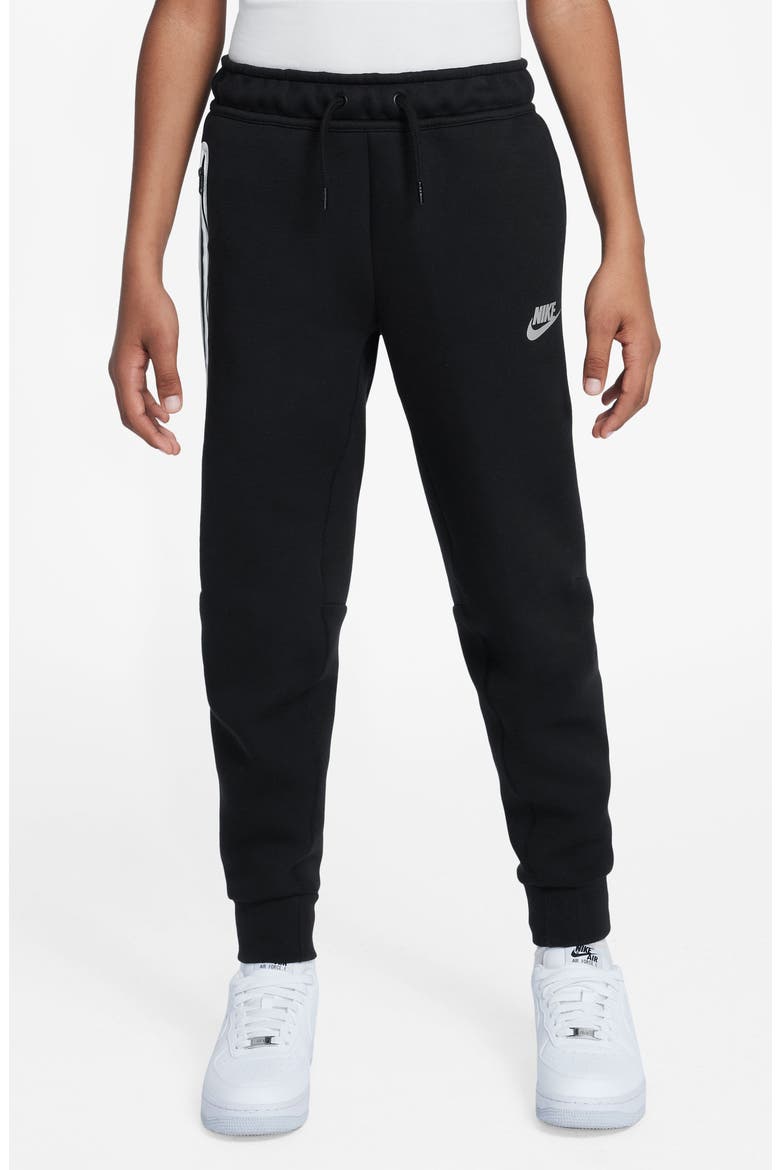 Kids' Sportswear Tech Fleece Joggers, Main, color, 010 BLACK/REFLECTIVE SILV