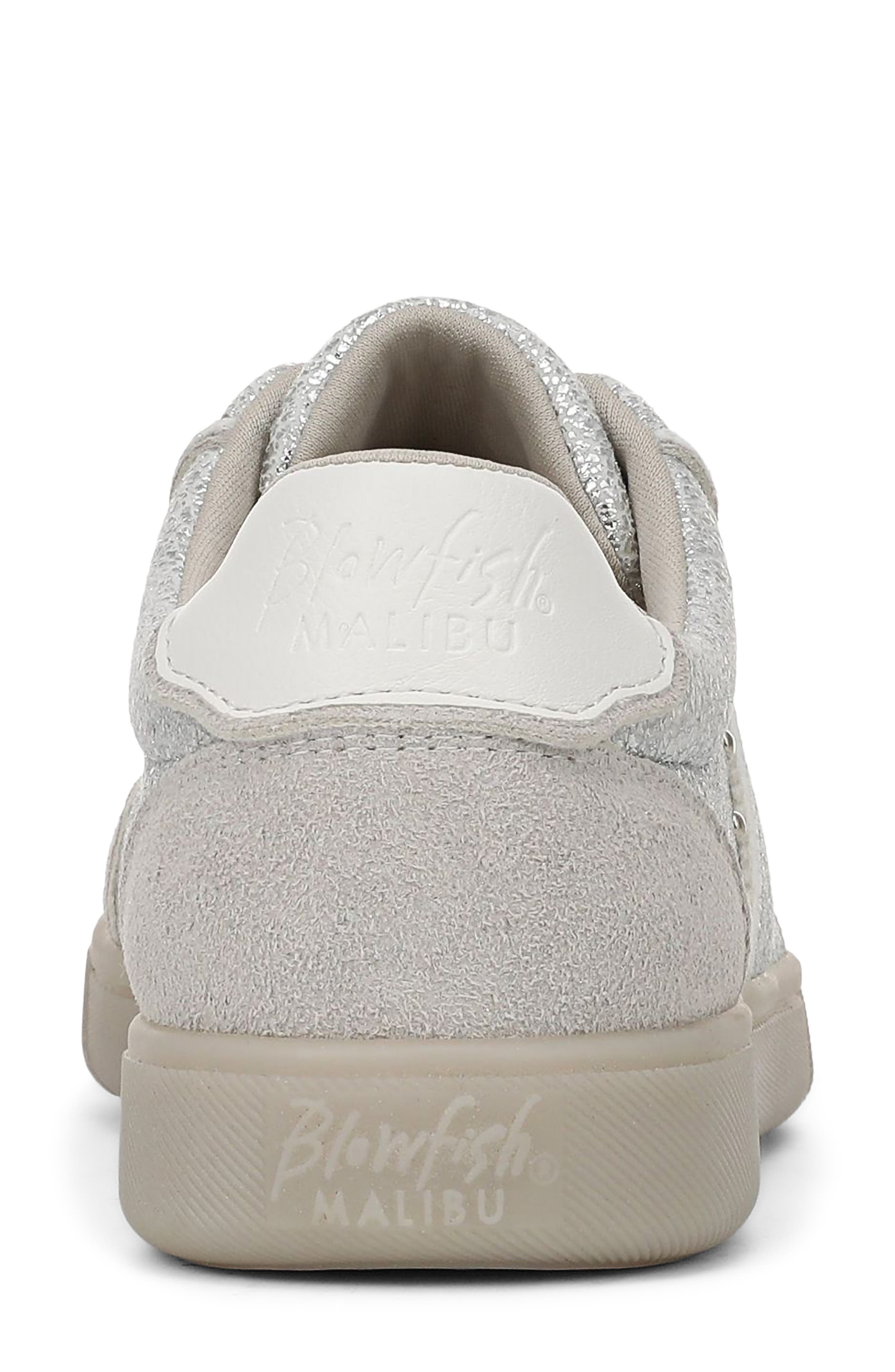Blowfish Malibu Tastic 2 Sneaker, Alternate, color, Silver Faux Leather/ Suede