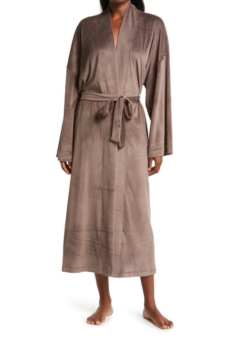 Velour Fleece Robe, Main, color, AMETHYST