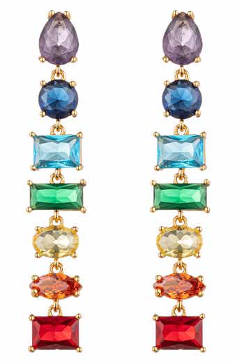 EYE CANDY LOS ANGELES Lisette Multicolor Drop Earrings