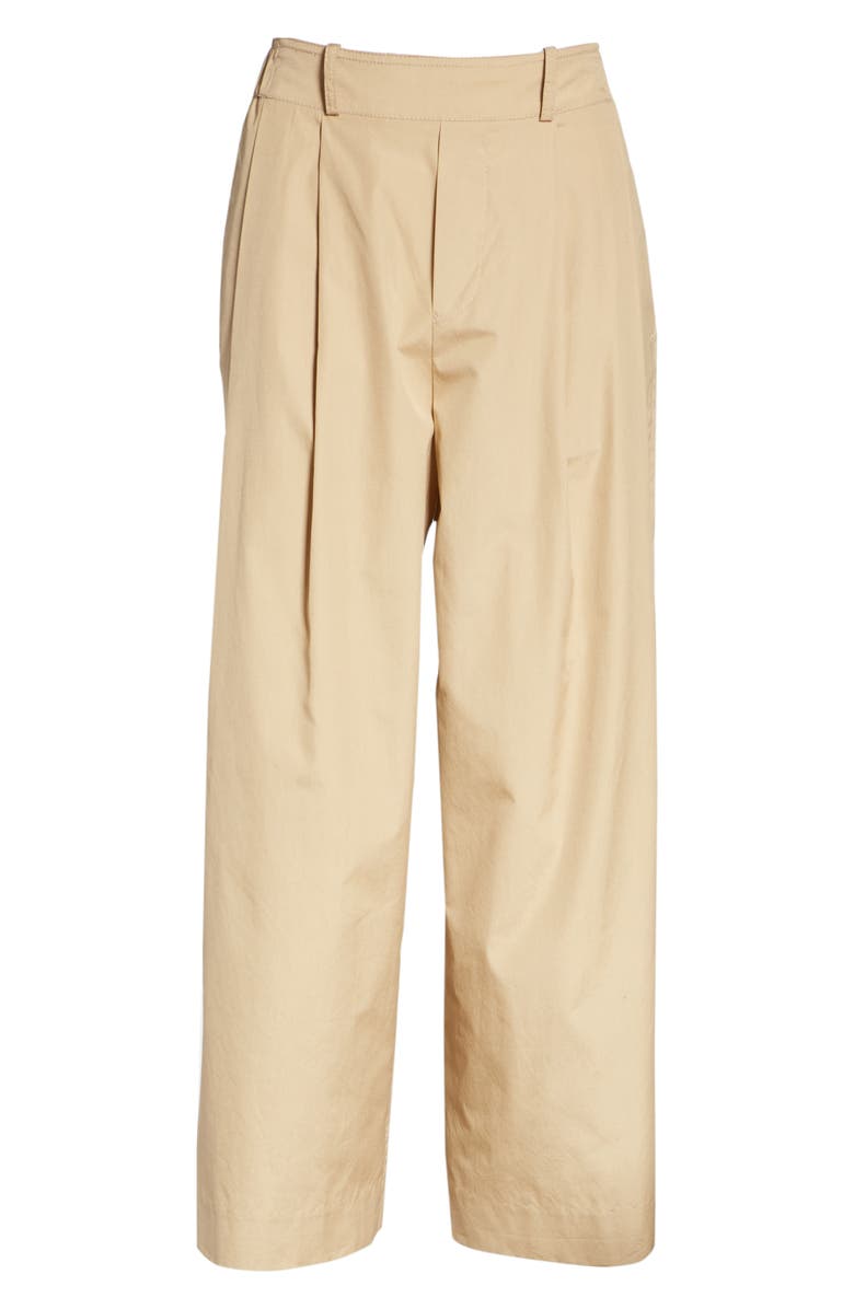 Vince Wide Leg Polished Cotton Pants, Alternate, color,