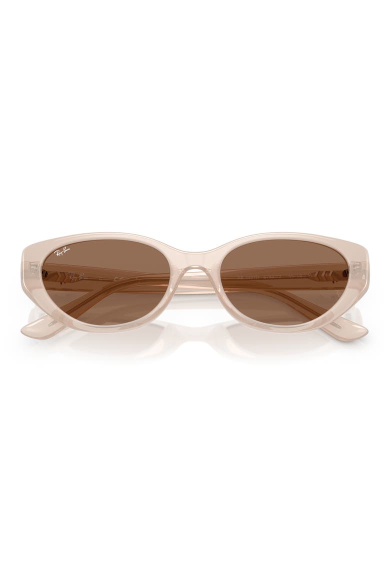55mm Pillow Sunglasses, Alternate, color, OPAL BEIGE