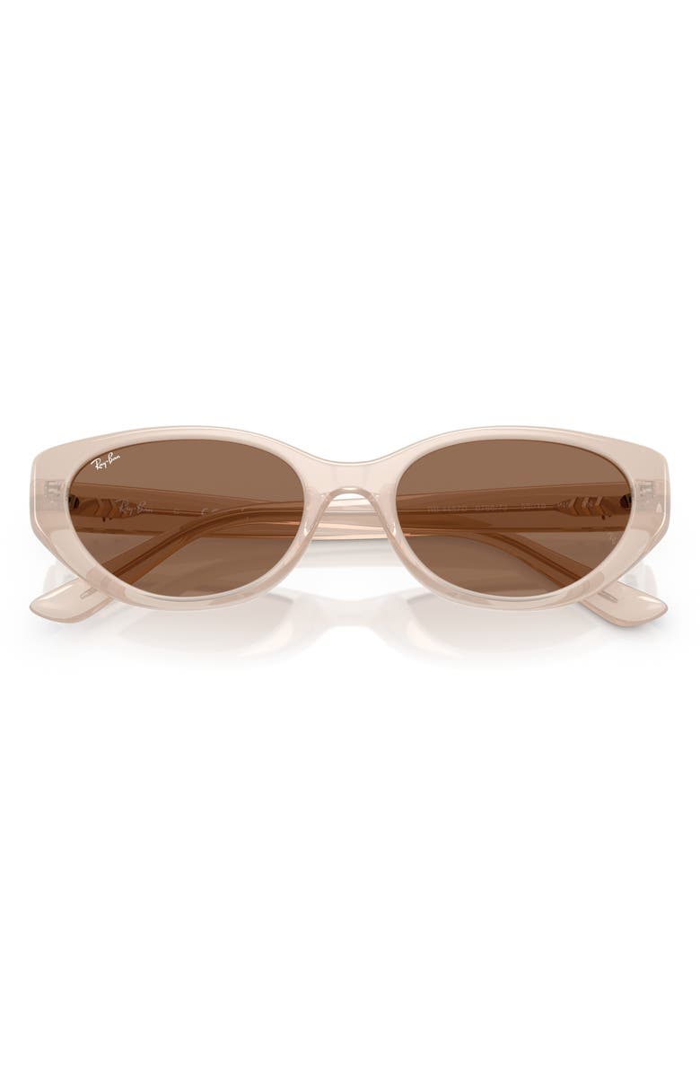 Ray-Ban 55mm Pillow Sunglasses, Alternate, color, Opal Beige