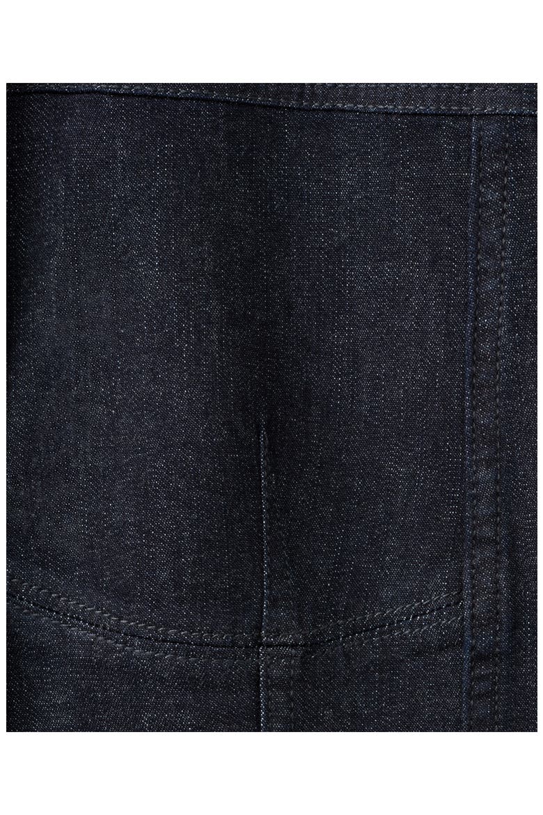 Long Sleeve Denim Shirt with Seams, Alternate, color, OPEN BLUE