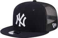 New Era Youth New Era Navy New York Yankees 9FIFTY Trucker Snapback Hat