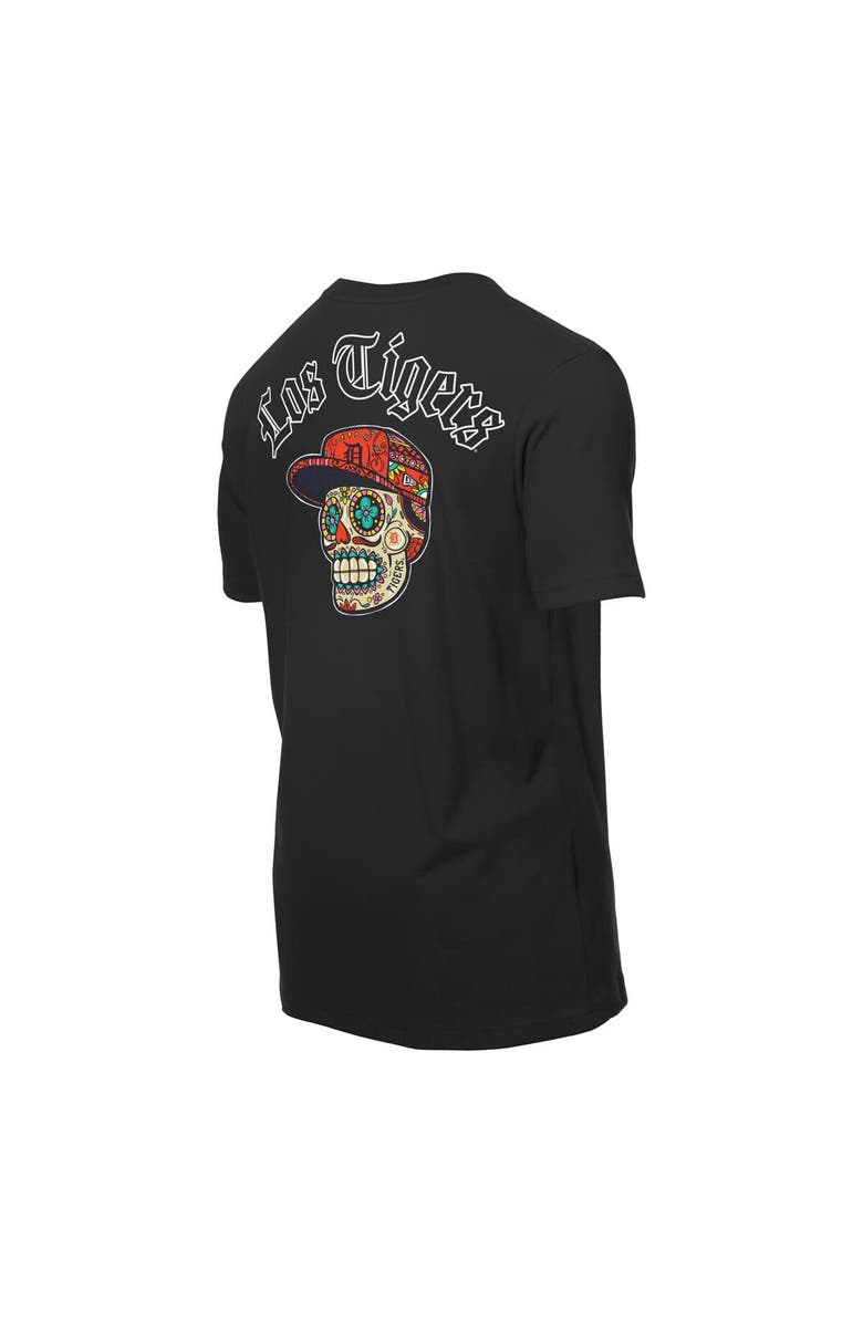 New Era Men's New Era Black Detroit Tigers Sugar Skulls T-Shirt, Alternate, color, Black