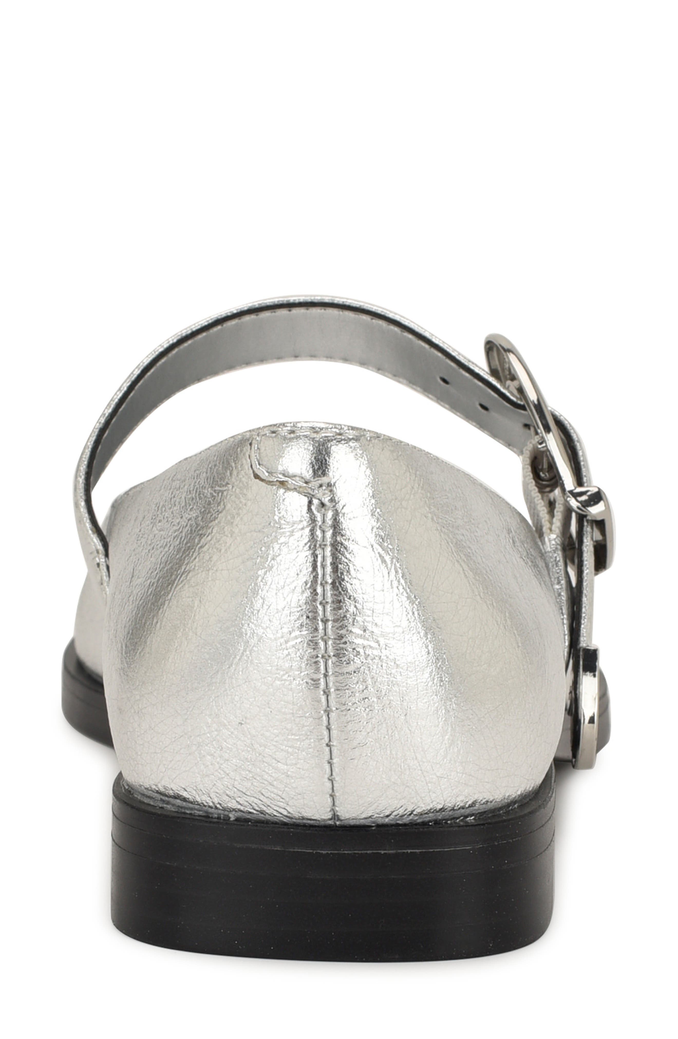 Nine West Katrel Mary Jane Flat, Alternate, color, Silver