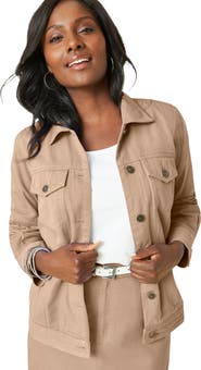 Jessica London Classic Cotton Denim Jacket