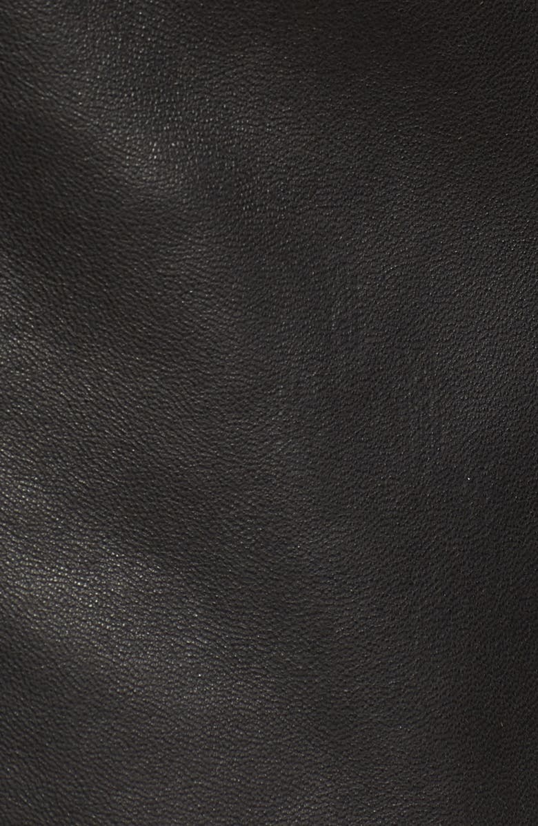 MICHAEL Michael Kors Classic Leather Moto Jacket, Alternate, color, 