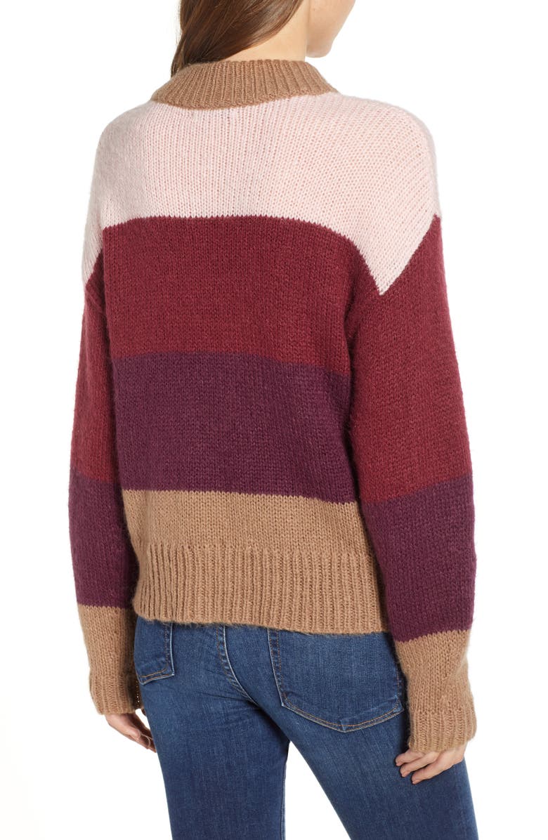 Rebecca Minkoff Kendall Stripe Sweater, Alternate, color,