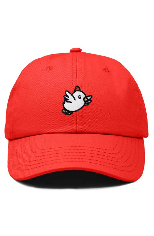 DALIX DALIX CHICKEN EMBROIDERED COTTON CAP