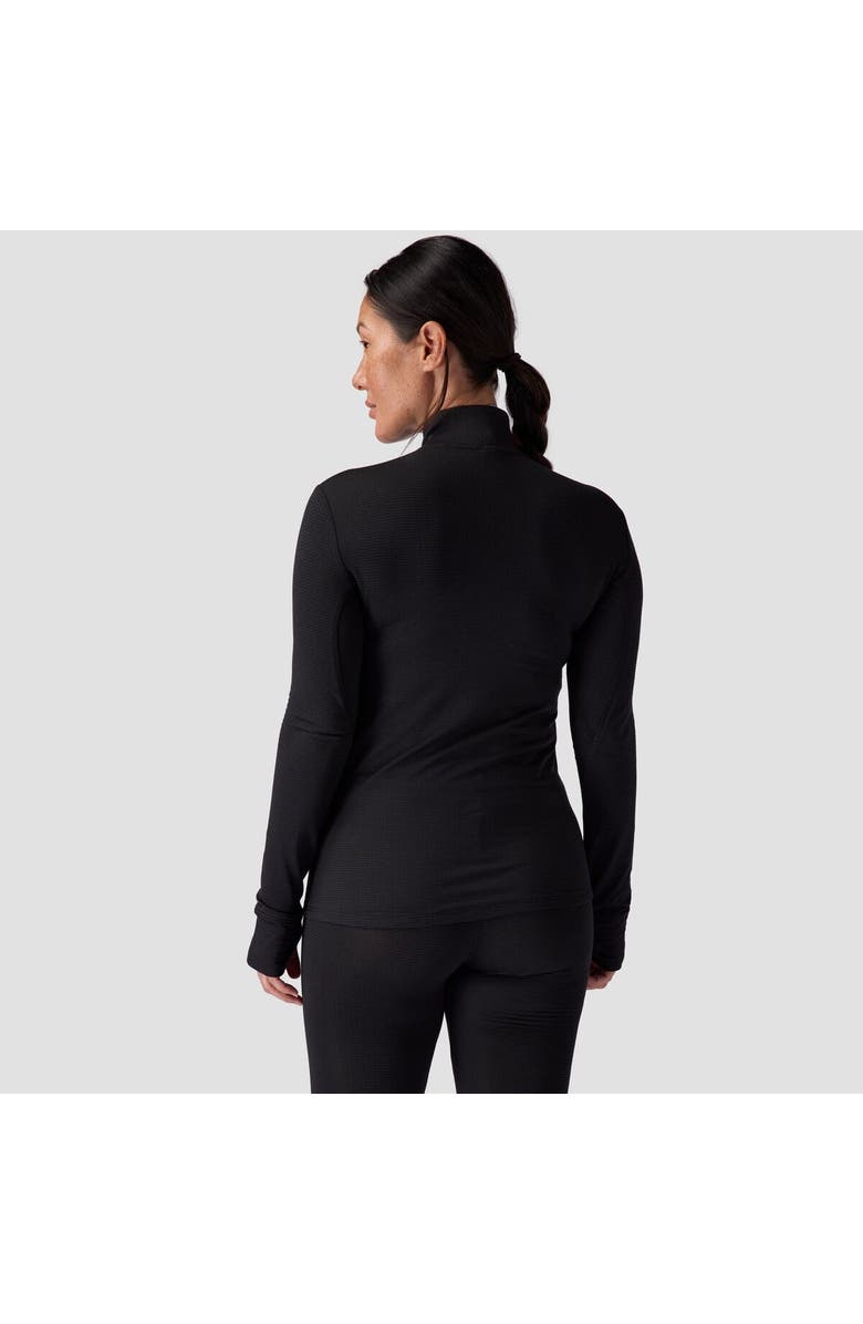 Backcountry Pines Microgrid Ultra-Lt Baselayer 1/4-Zip Top - Women's, Alternate, color, Black