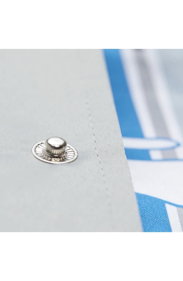 Mitchell & Ness Men's Mitchell & Ness Gray Detroit Lions Double Down Satin Full-Snap Jacket, Alternate, color, Gray