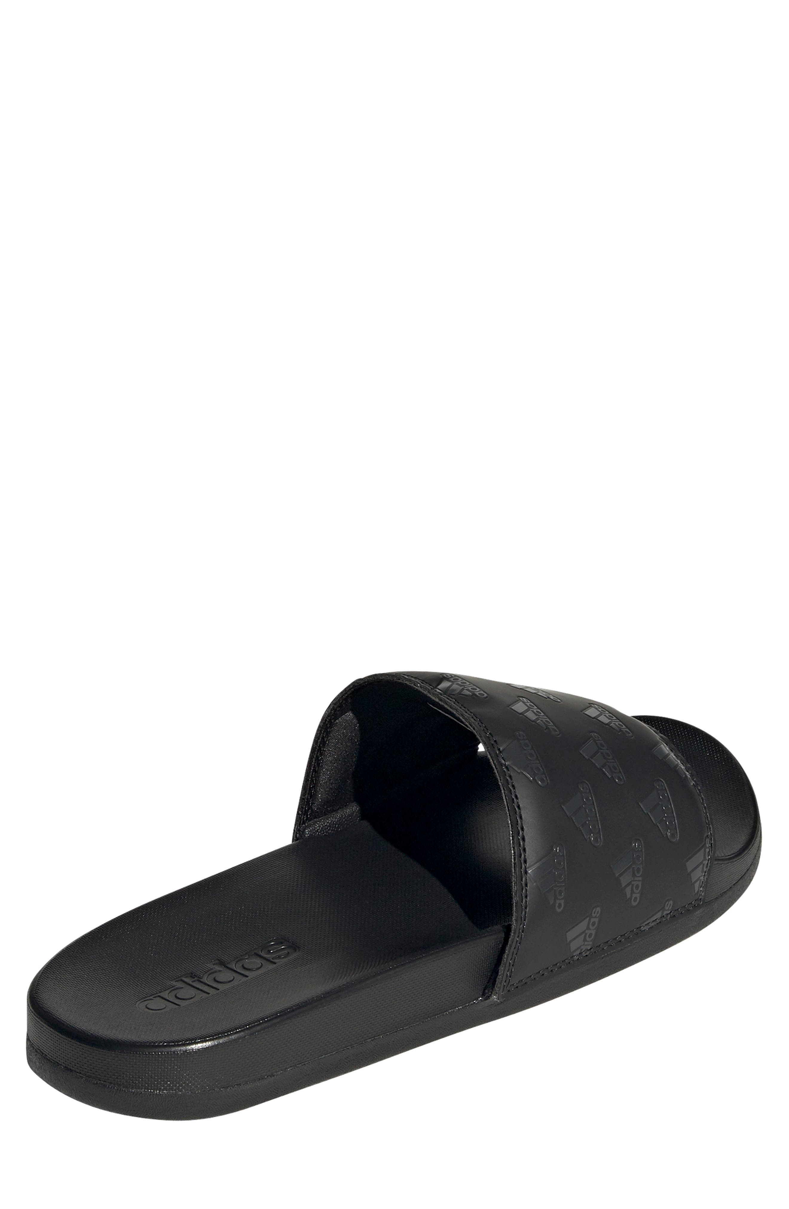 Adilette Comfort Sport Slide, Alternate, color, CORE BLACK/ CARBON/ CORE BLACK