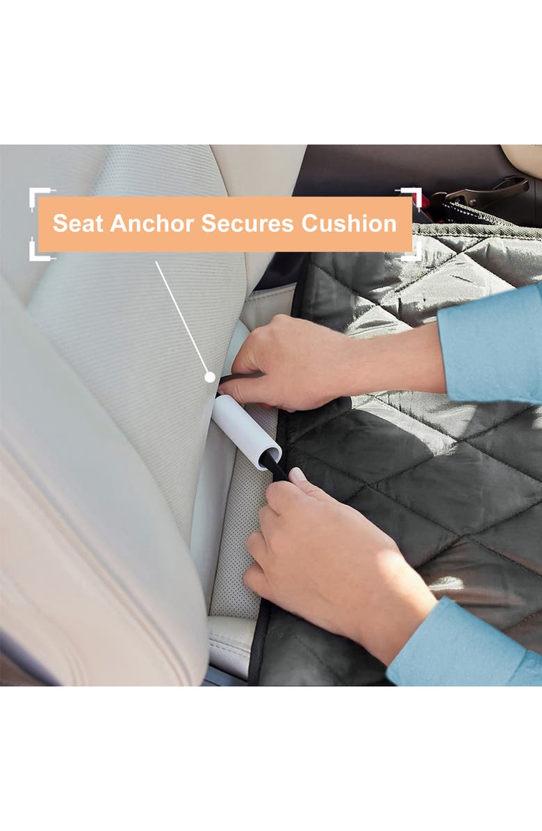 JESPET Quilted Pet Front Car Seat Cover Dog Travel Protection, Alternate, color, Multicolored