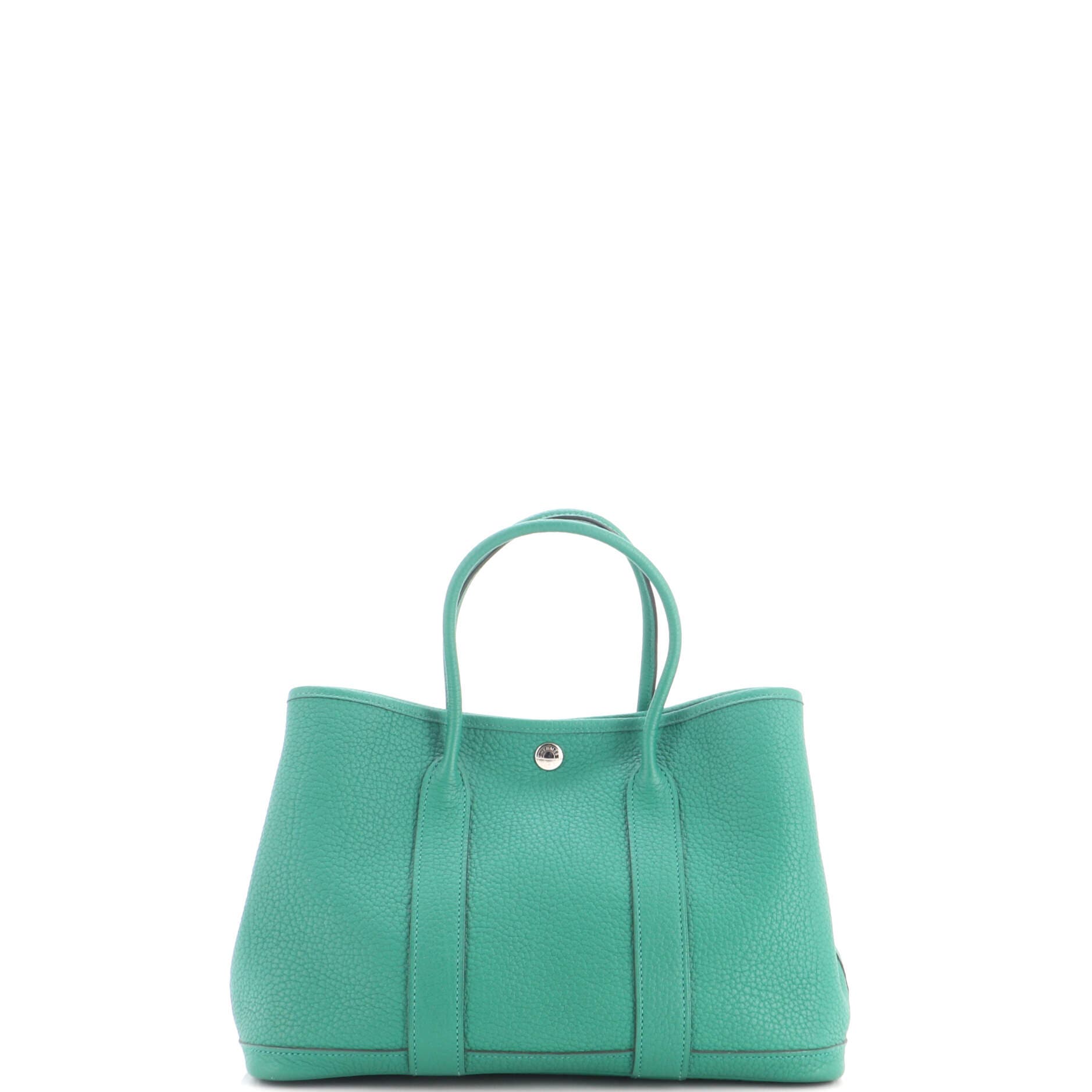 Garden Party Tote Leather 30, Alternate, color, Green