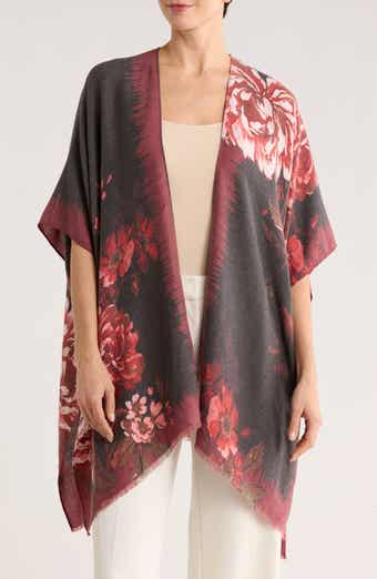 Vince Camuto Tapestry Rose Ruana