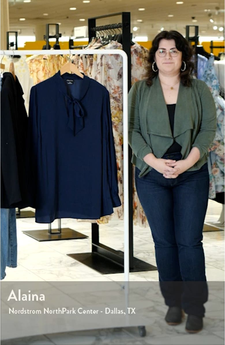 In Awe Tie Neck Top, sales video thumbnail