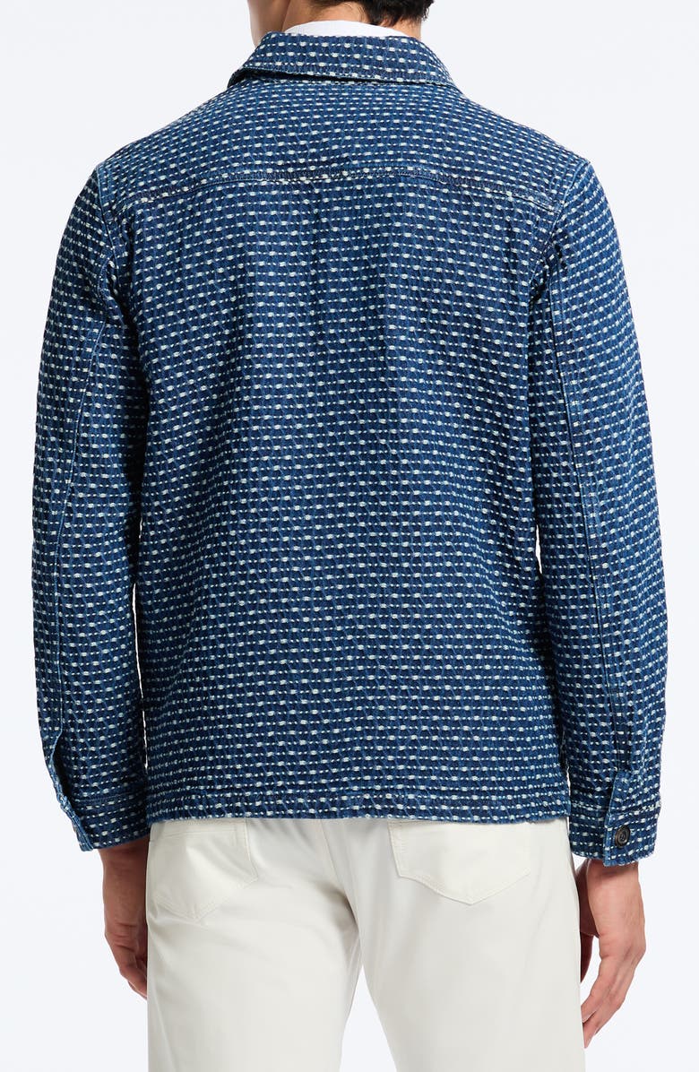 Robert Graham Alvaro Topstitched Denim Shirt Jacket, Alternate, color, 