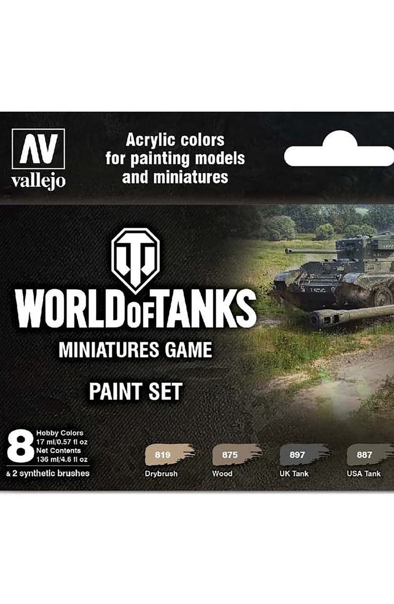 World Of Tanks Paint Set Miniatures Rpg Accessory, Gale Force Nine, Alternate, color, Multicolored