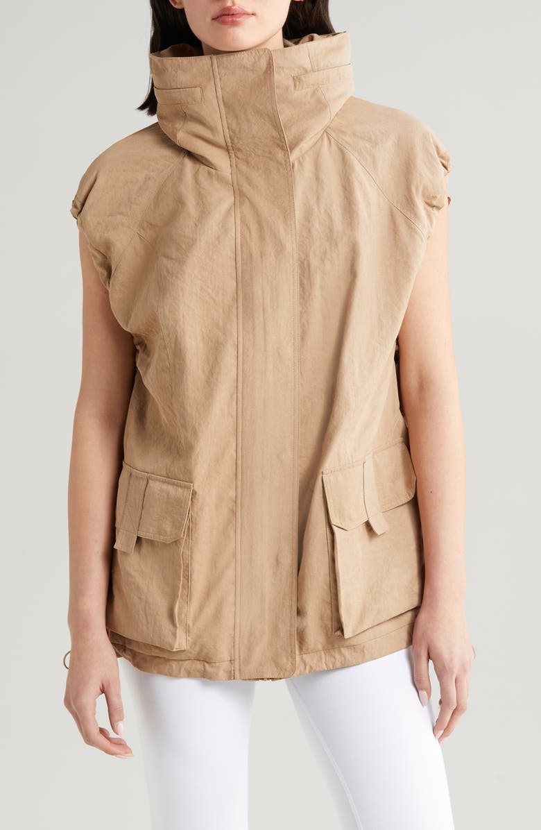 Blanc Noir Svetlana Oversize Vest, Alternate, color, 