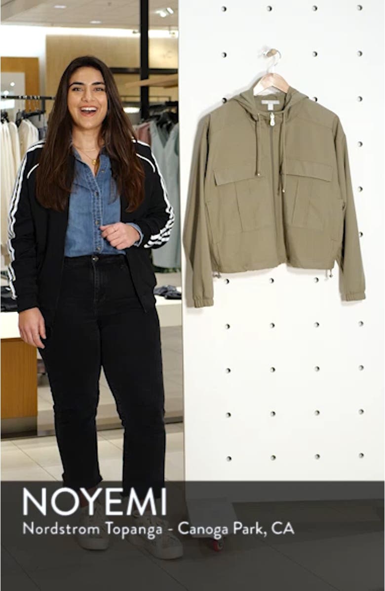 Cameron Cargo Hooded Bomber Jacket, sales video thumbnail