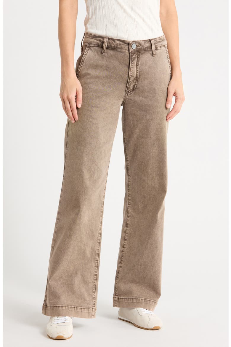 Jo High Waist Ankle Straight Leg Jeans, Main, color, MOCHA LATTE