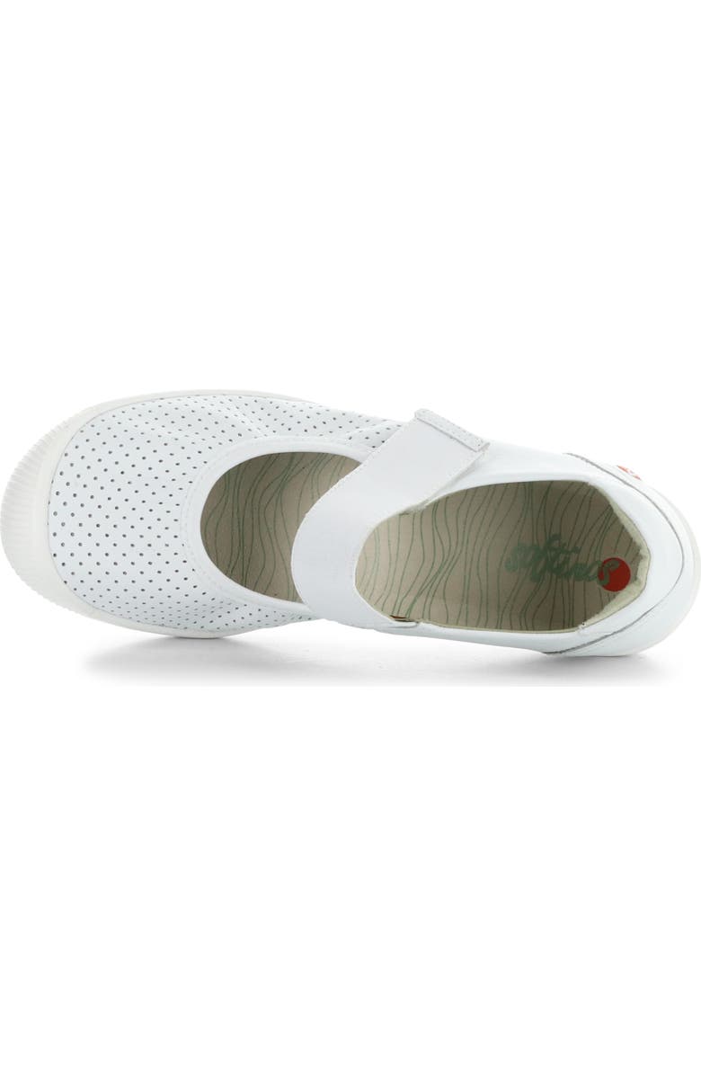 Softinos by Fly London Iglu Mary Jane Flat, Alternate, color, 006 White Smooth Lea