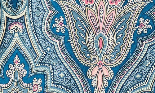 Ralph Lauren Lauren  Print Cotton Blend Pajamas In Blue