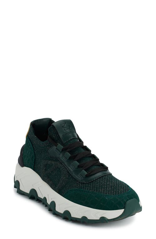 Donna Karan New York Brantley Wedge Sneaker In Forest Green