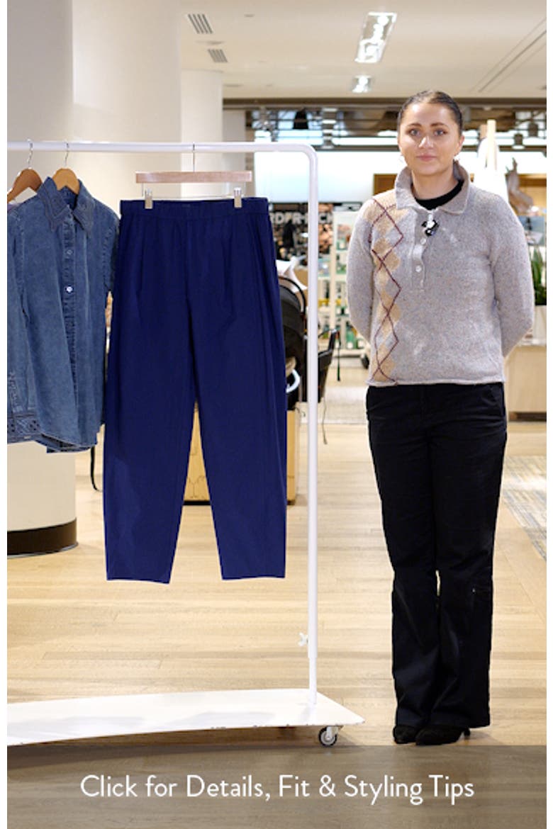 Stretch Organic Cotton Ankle Lantern Pants video