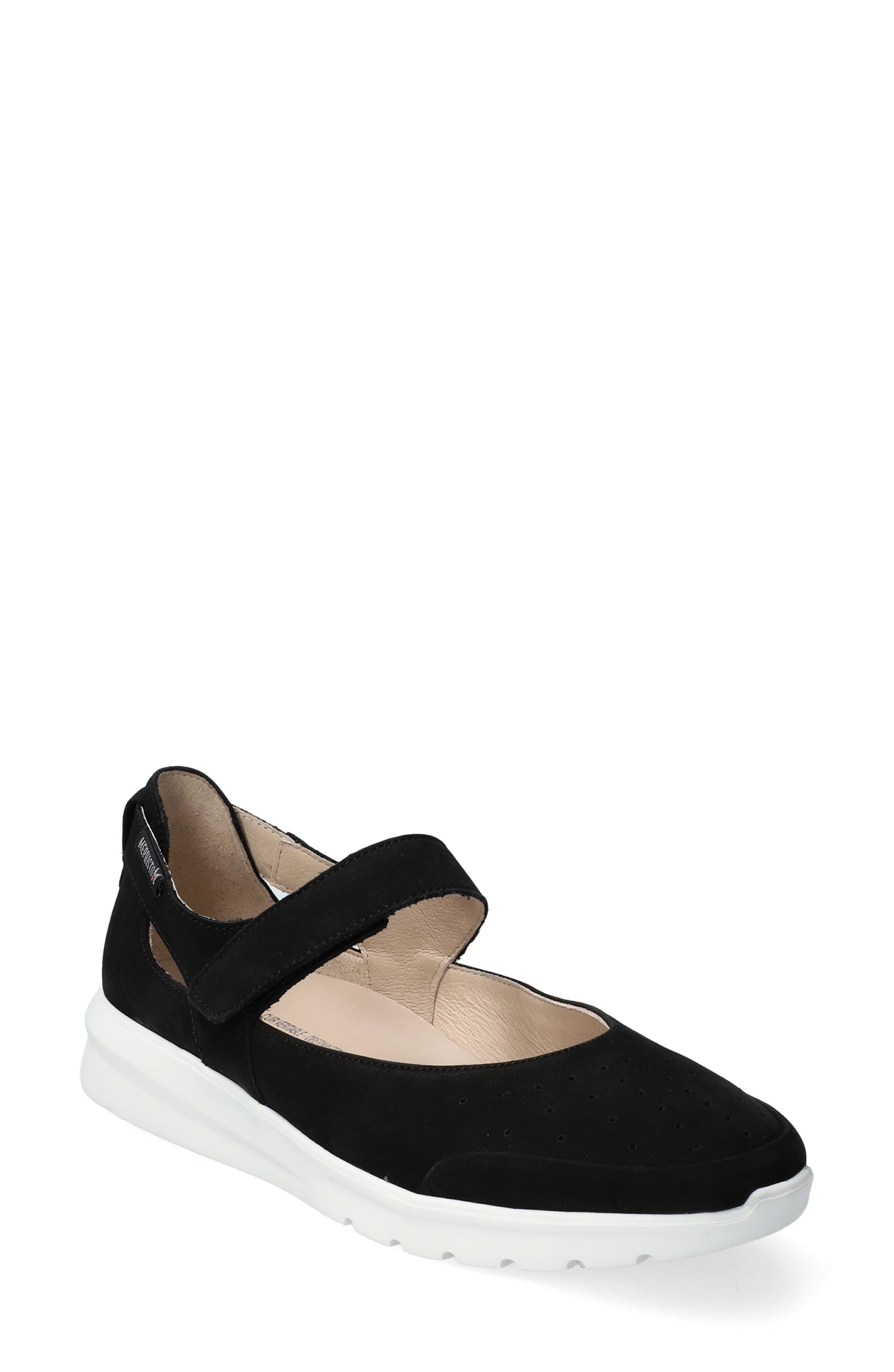 Mephisto Marsia Mary Jane Flat, Main, color, Black/White