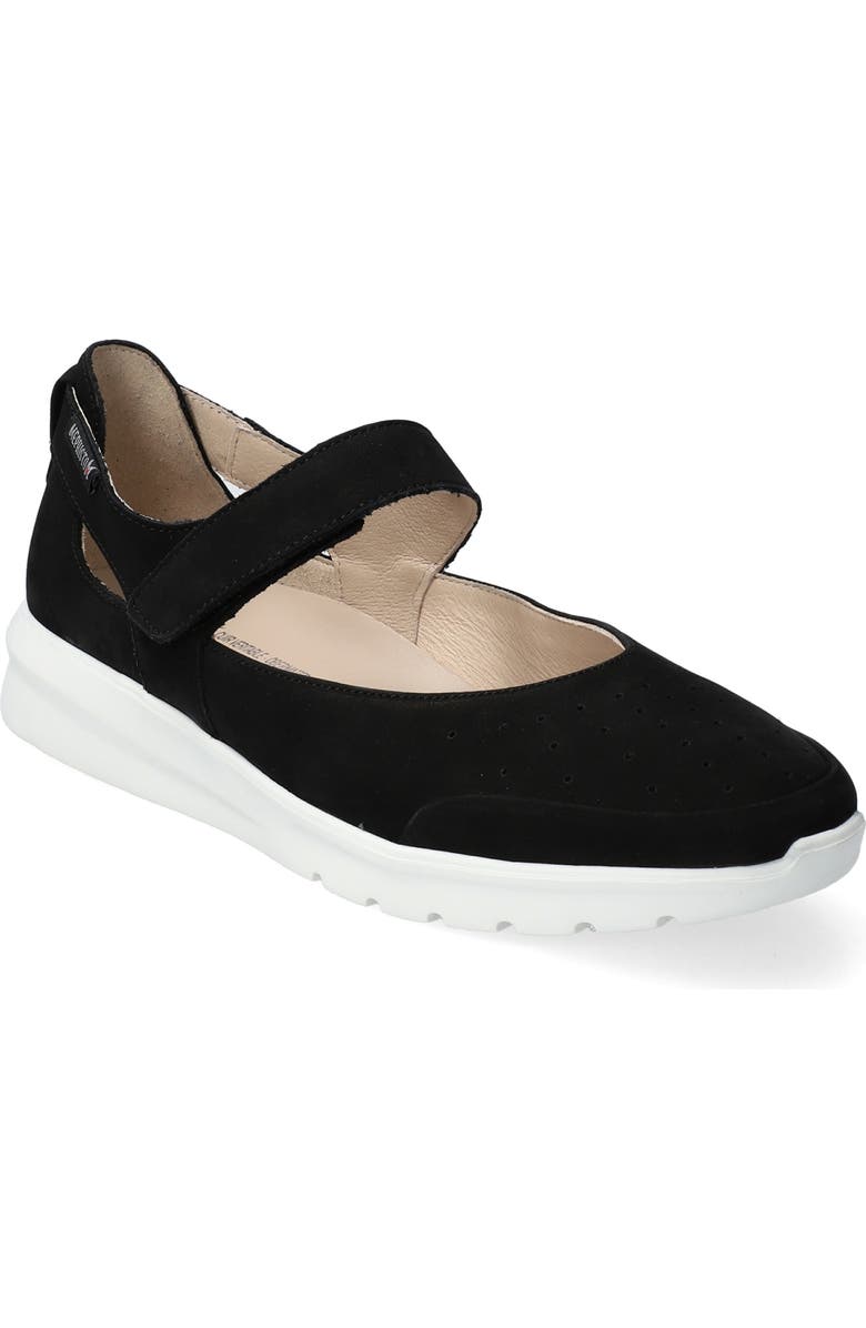 Mephisto Marsia Mary Jane Flat, Main, color, Black/White
