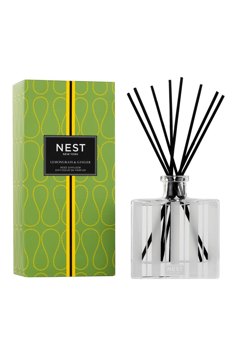 Lemongrass Ginger Reed Diffuser, Main, color, NO COLOR