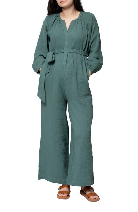 Alma Maternity/Nursing Jumpsuit
