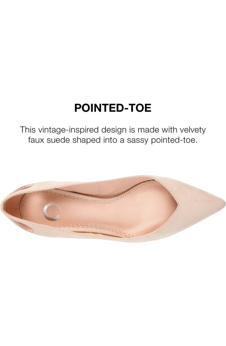 Journee Collection JOURNEE Goldie Kitten Heel Pump, Alternate, color, Nude