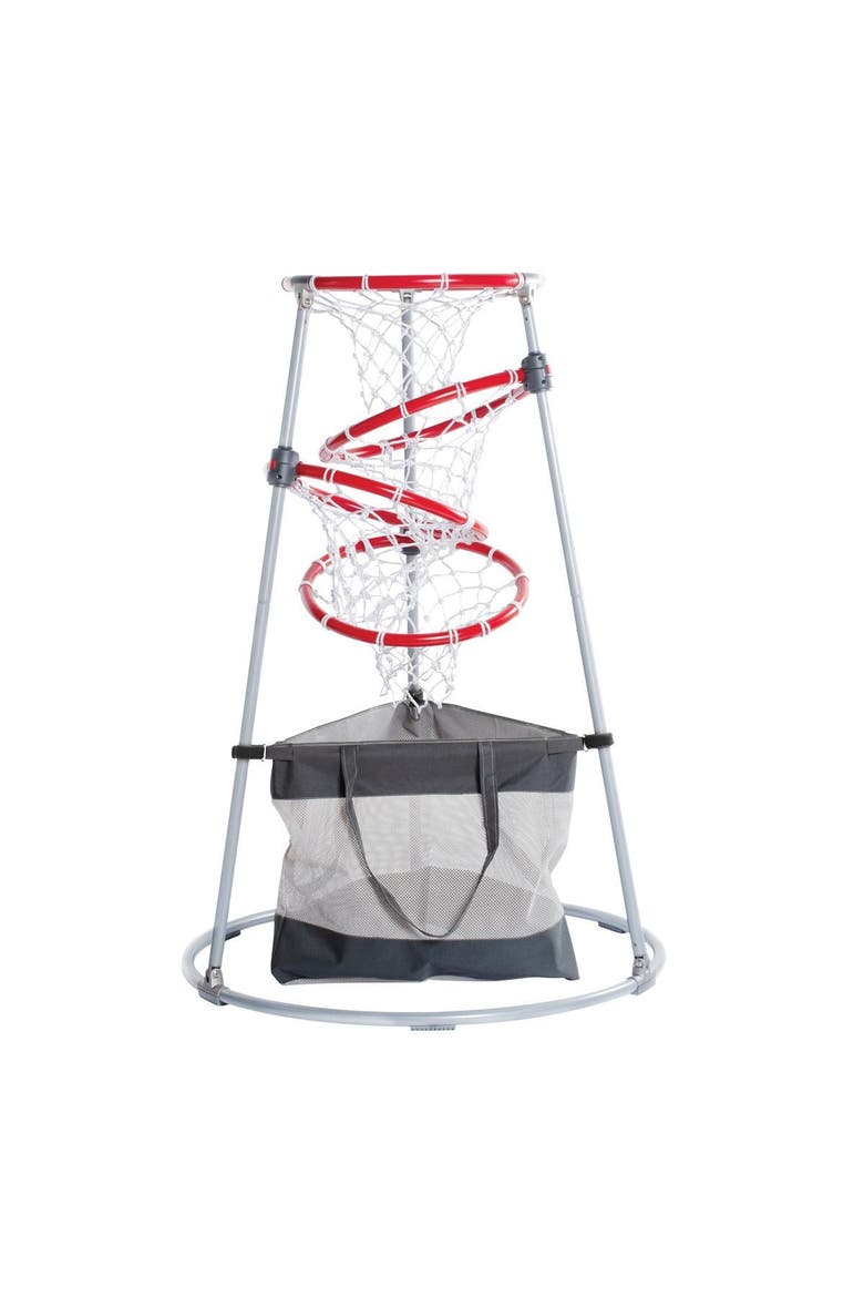 4-Hoop Basketball Play Set with Storage Bag, Alternate, color, Gray