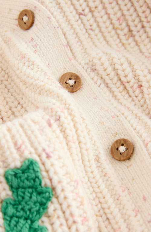 Next Kids' Christmas Pocket Cardigan In Neutral