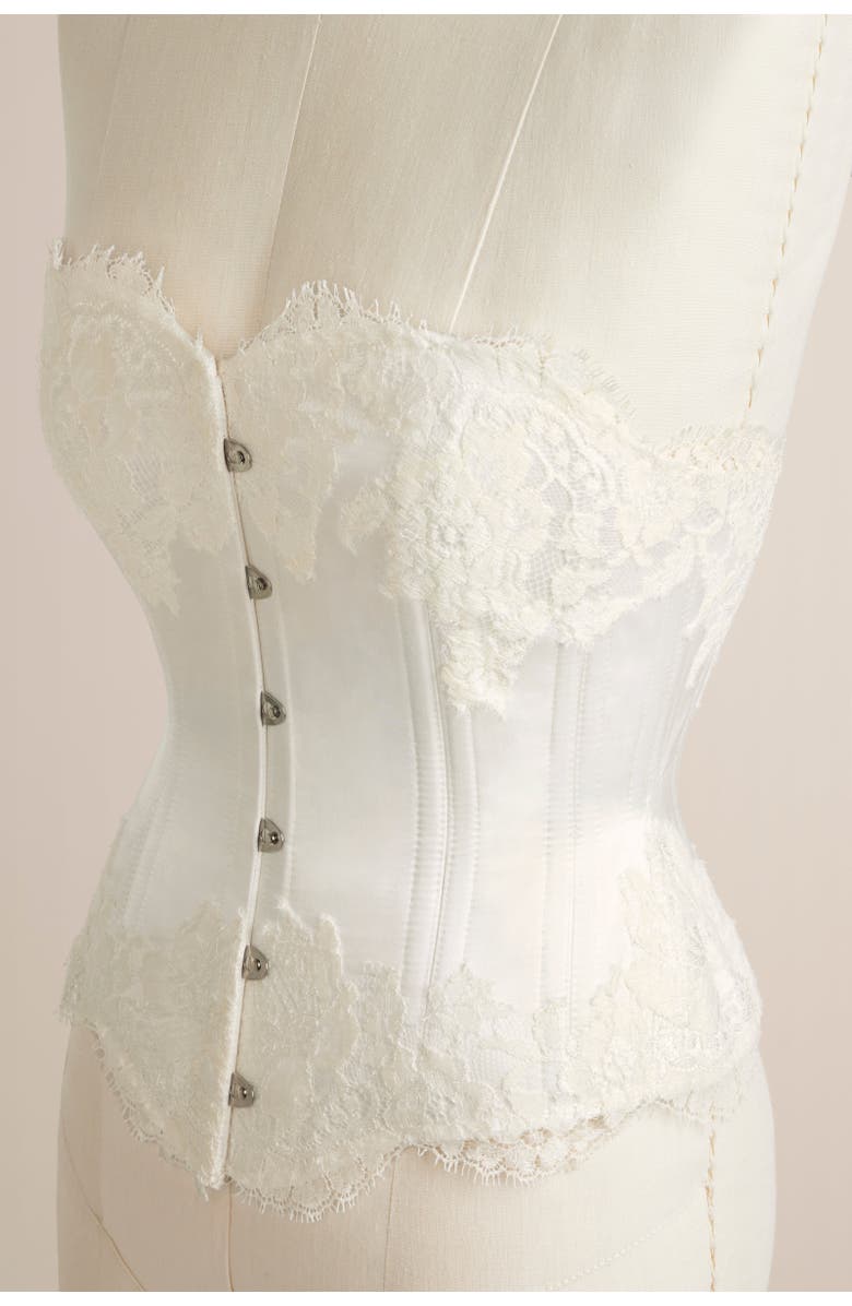 Scarlett Gasque Locket Corset, Alternate, color, Ivory