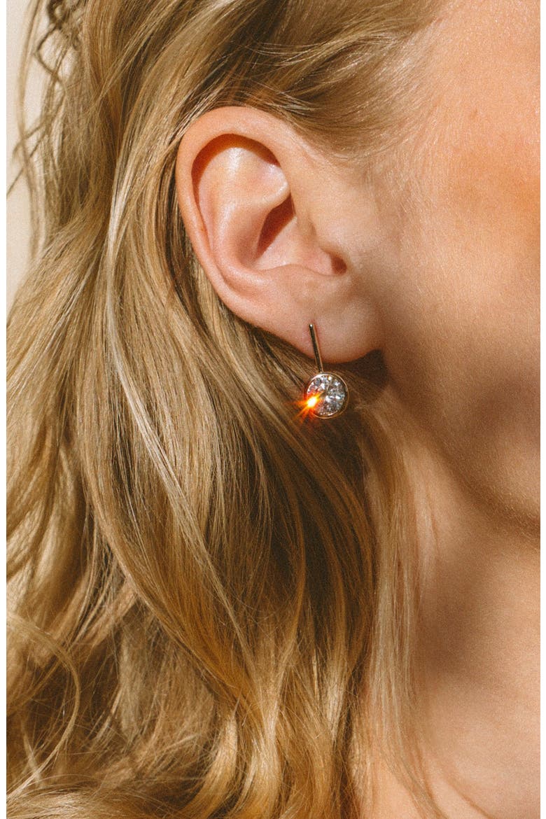 Noemi Grande Drop Earrings, Alternate, color, 14K GOLD PLATED