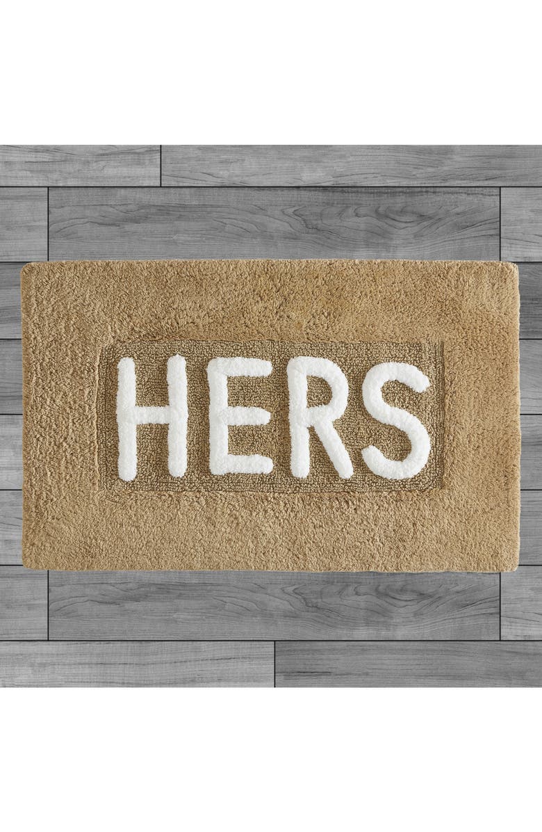 Jean Pierre New York Hers Bath Mat, Alternate, color, Linen