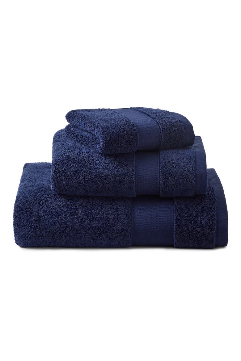 Watson Cotton Terry Cloth Hand Towel, Main, color, NAVY