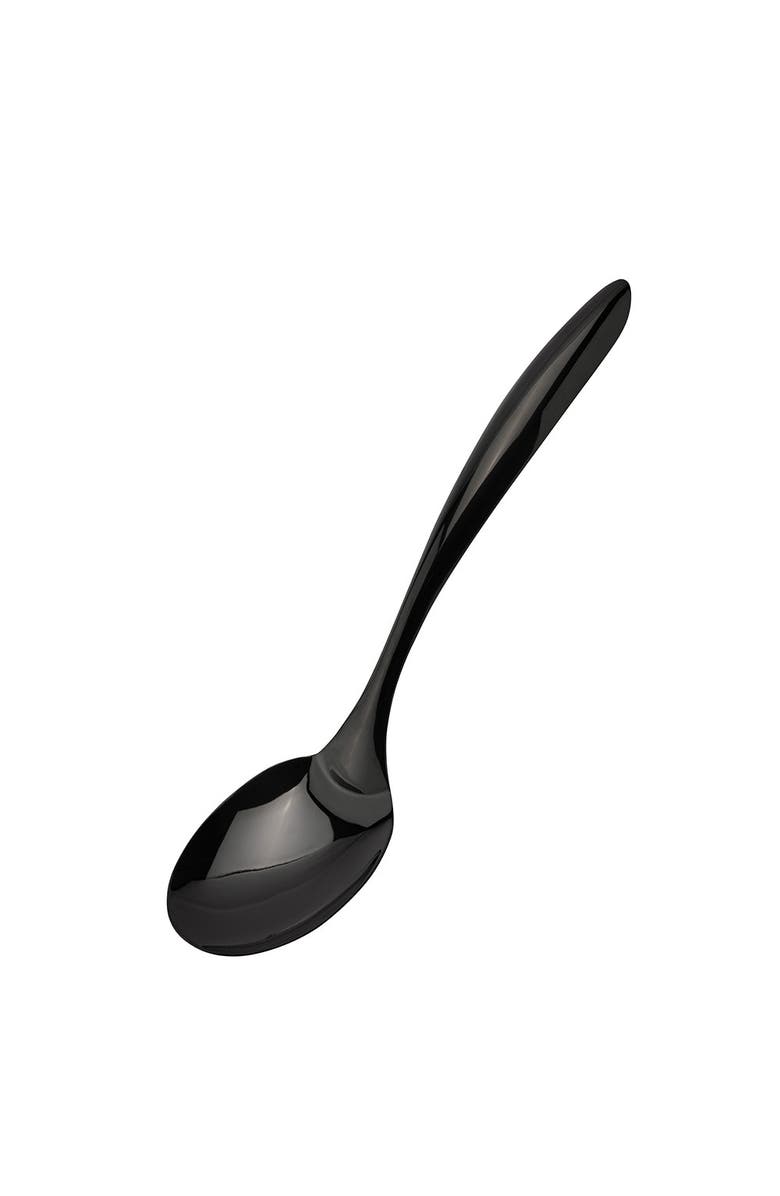 CUISIPRO Black Tempo Noir Mirror Finished Spoon, 13 Inch, Main, color, Black