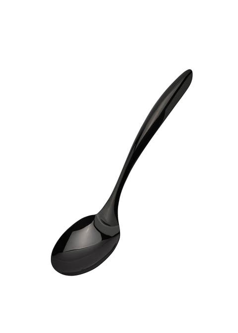 Black Tempo Noir Mirror Finished Spoon, 13 Inch