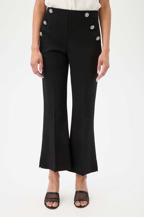 Trina Turk Luhrmann Cropped Flare Leg Pant In Black