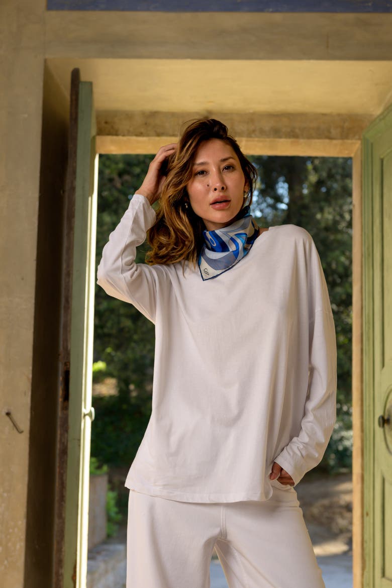 Michelle - Silk Bandana for Women, Alternate, color, Blue