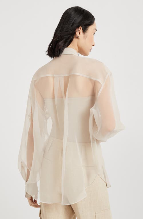 Brunello Cucinelli Herbarium Shirt In Beige