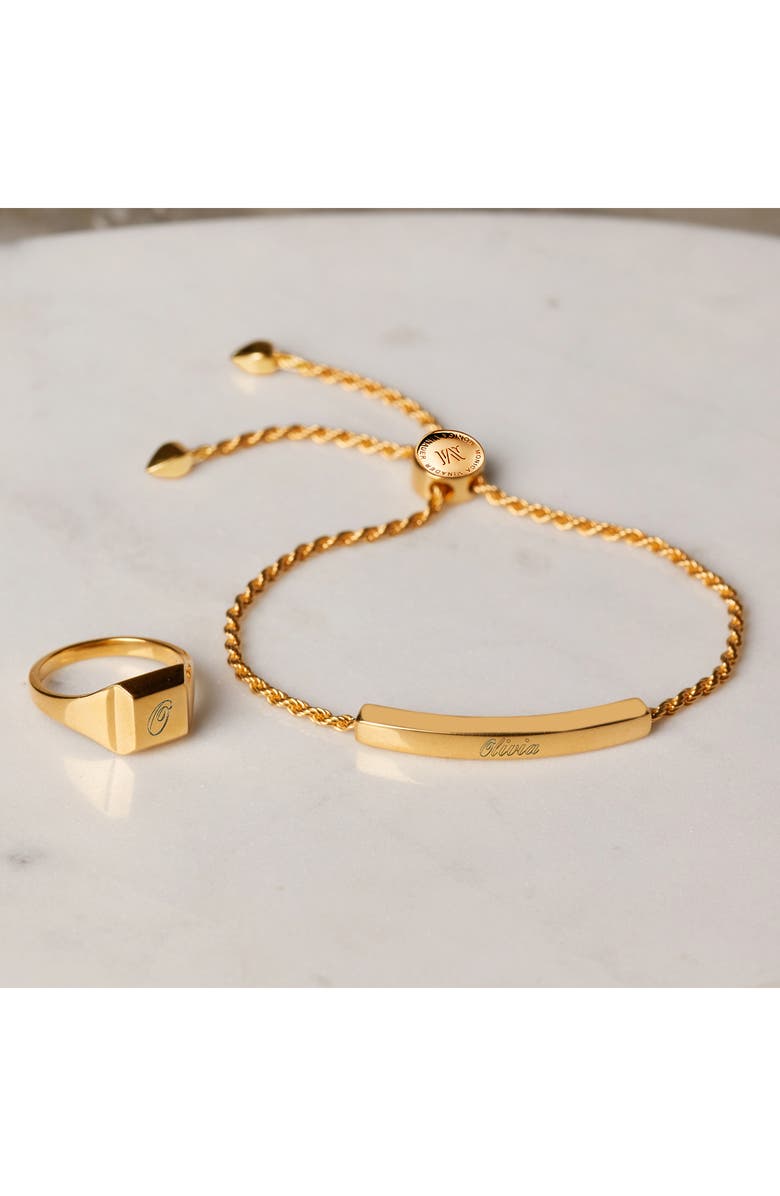 Monica Vinader Engravable Linear Friendship Chain Bracelet, Alternate, color, Silver