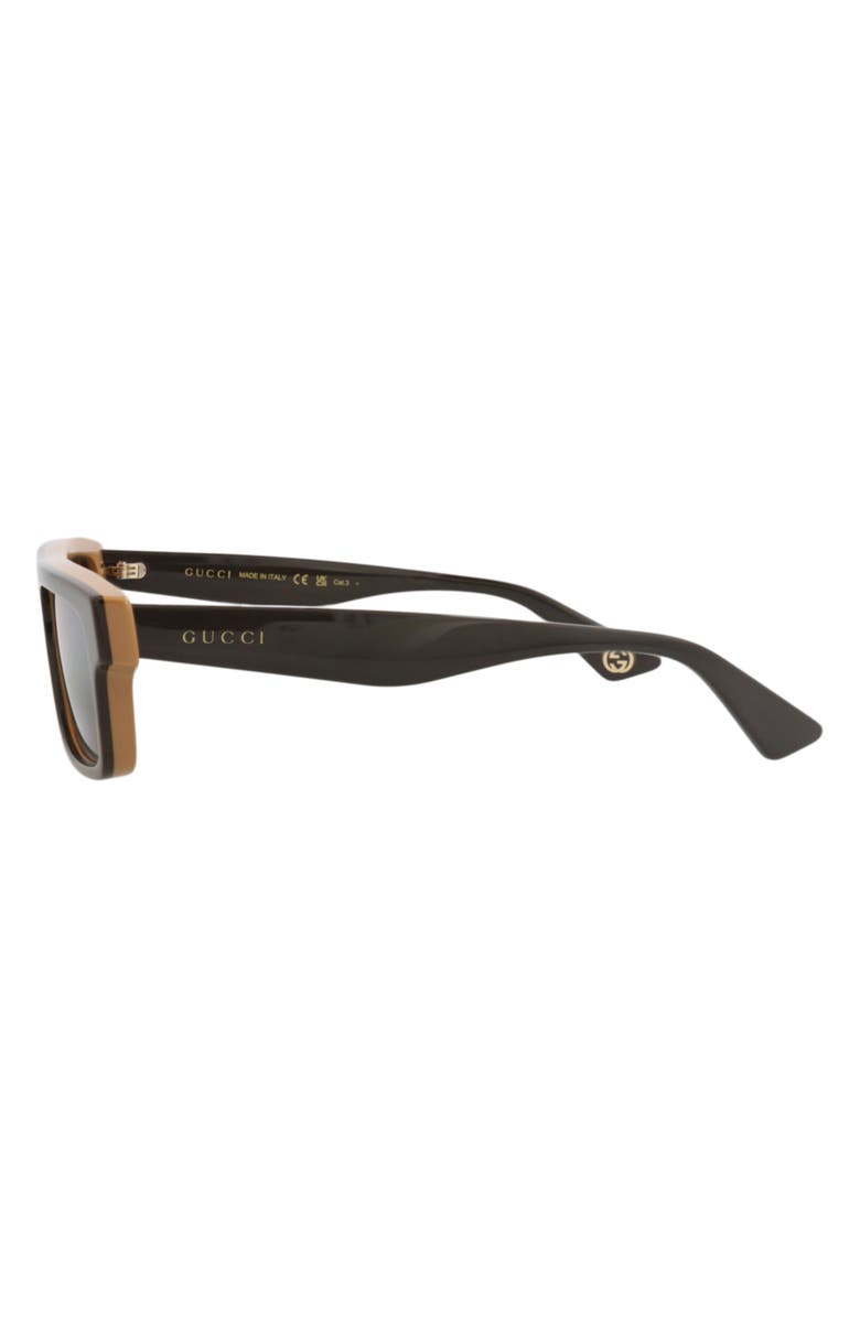 Gucci Novelty Sunglasses, Alternate, color, Brown Brown Gold