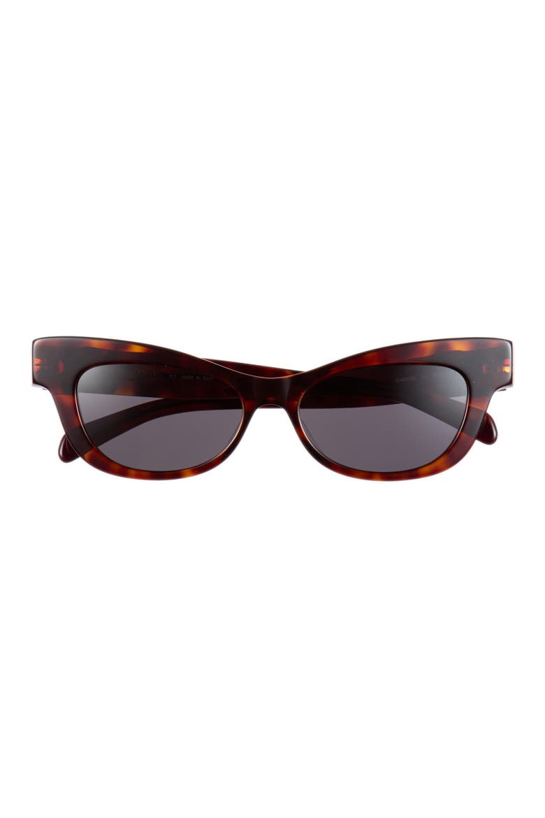 Triomphe Cat Eye Sunglasses, Main, color, DARK HAVANA / SMOKE